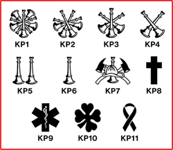 <b>Center Style - We cannot print Center Graphics AND Center Text/Numbers on the same shield  PICK ONE</b><br><img src="graphics/keypogchart.gif"><br>: