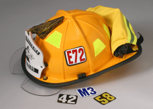 Blank Traditional-2 Magnetic Helmet ID System